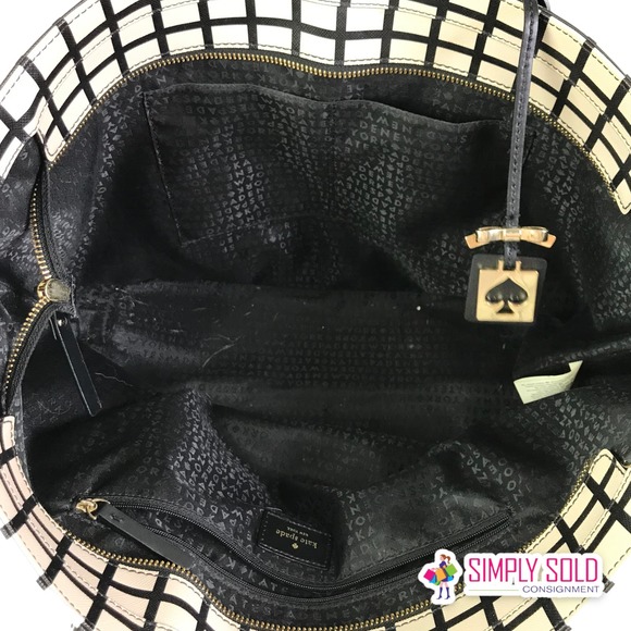 Kate Spade New York Penn Place Margareta Tote Women's Shoulder Bag Tan Black - Picture 8 of 11